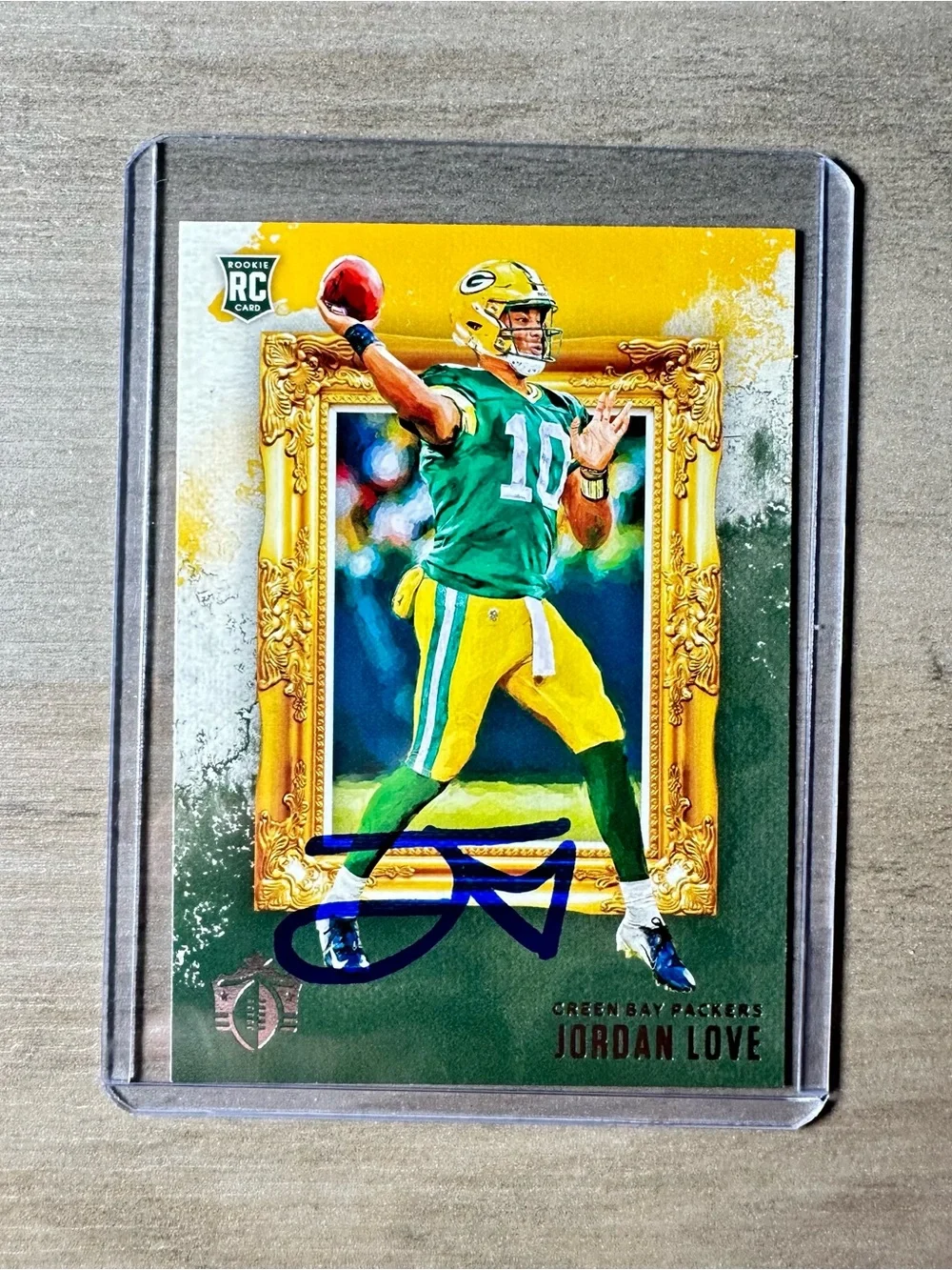 Jordan Love Signed Rookie Card. 2020 Panini #GK-4. Autograph. Green Bay Packers.